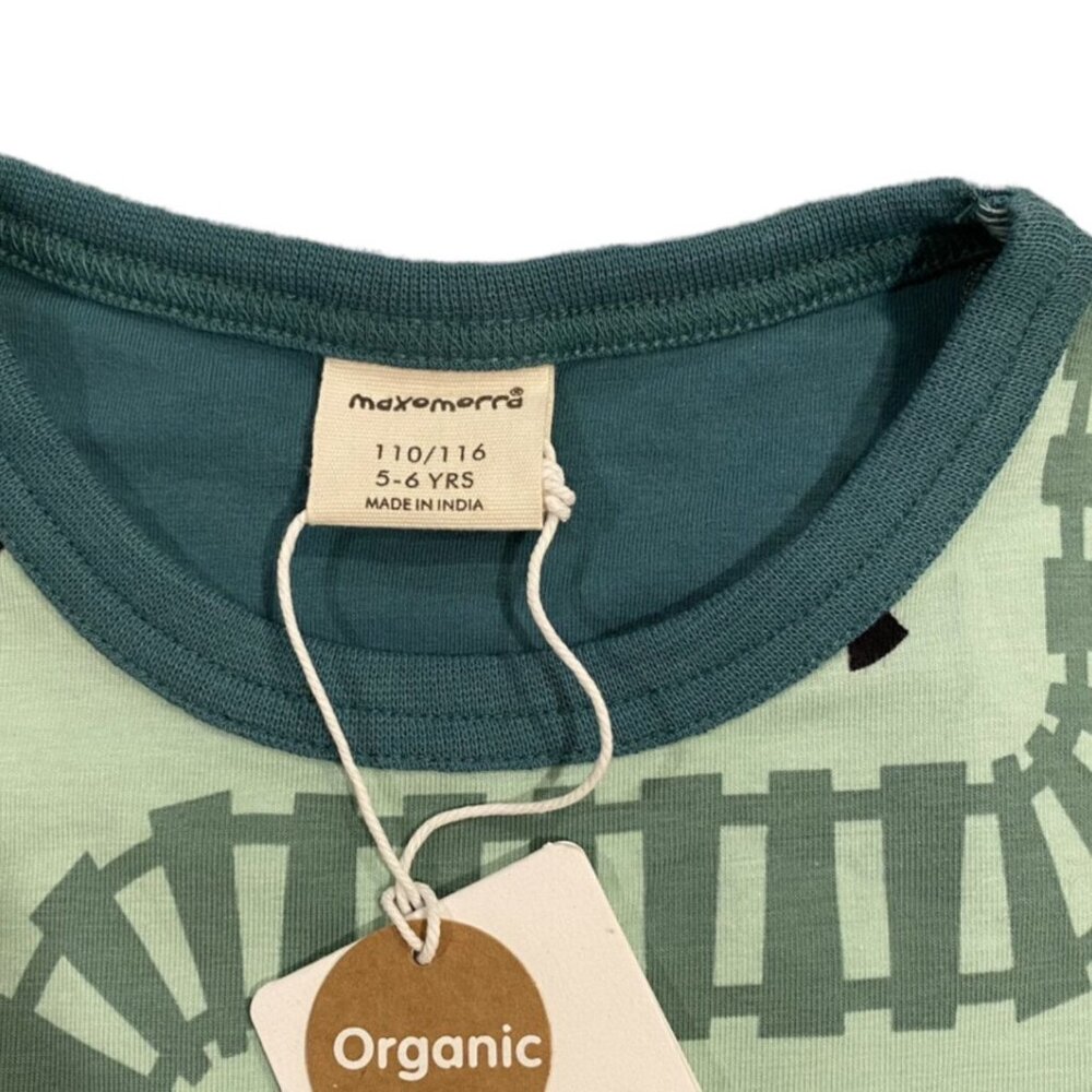 NEW Maxomorra Sz 110/116 (5-6Y) Organic Old Town Dress - Picture 3 of 3